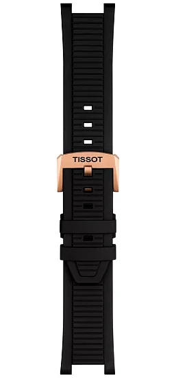 Paski i części Pasek Gumowy Tissot Czarny T-Race T603048543