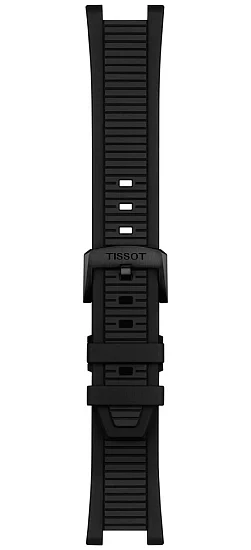 Paski i części Pasek Gumowy Tissot Czarny T-Race T603049880