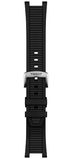 Paski i części Pasek Gumowy Tissot Czarny T-Race T603049718