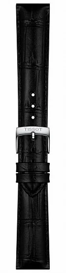 Paski i części Pasek Tissot Czarny Skórzany 18mm T852051027