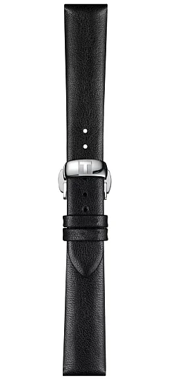 Paski i części Pasek Skórzany Tissot Czarny 16mm z Zapięciem Motylkowym Glendora T600045318