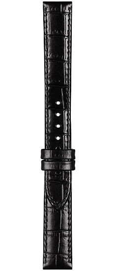 Paski i części Pasek Skórzany Tissot Czarny 15mm Goldrun T610047863