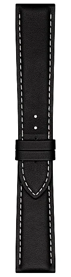 Paski i części Pasek Skórzany Tissot Czarny 21mm Gentleman T610044600