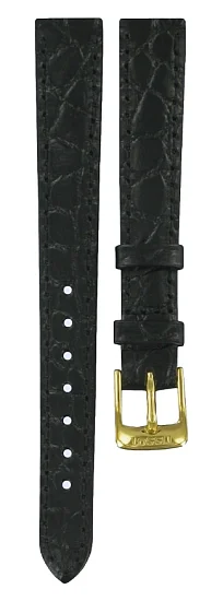 Paski i części Pasek Skórzany Tissot Czarny 12mm Goldrun Lady T600013347