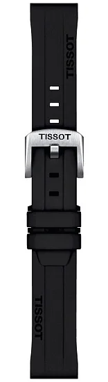 Paski i części Pasek Gumowy Tissot Czarny 18mm T852047455