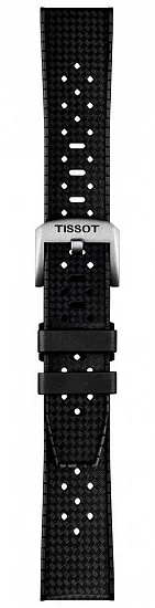 Paski i części Pasek Tissot Gumowy Czarny 20mm T852049628