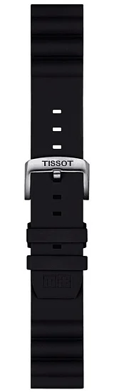 Paski i części Pasek Tissot Czarny Gumowy 22mm T852047179