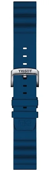 Paski i części Pasek Tissot Niebieski Gumowy 22mm T852047175