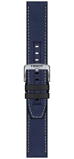 Paski i części Pasek Gumowy Tissot Granatowy 22mm Supersport T604047161