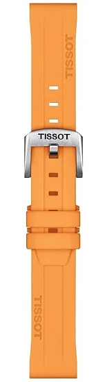 Paski i części Pasek Tissot Pomarańczowy Gumowy 18mm T852047452
