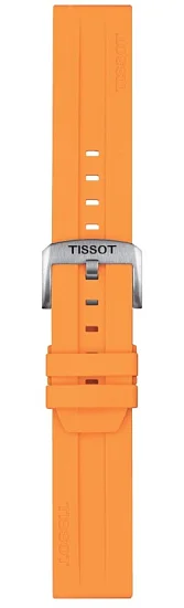 Paski i części Pasek Tissot Pomarańczowy Gumowy 22mm T852047918