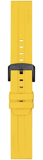 Paski i części Pasek Gumowy Tissot Żółty 22mm PR100 T603048238