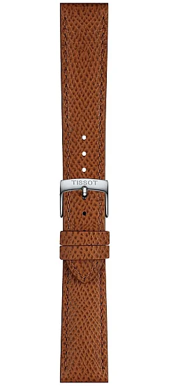 Paski i części Pasek Tissot Jasnobrązowy Skórzany 18mm T852049063