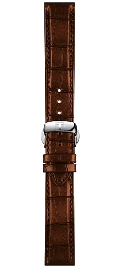 Paski i części Pasek Skórzany Tissot Brązowy 19mm z Zapięciem Motylkowym Le Locle T604047475