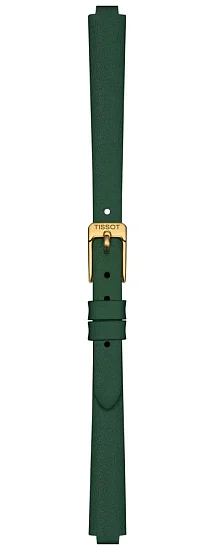 Paski i części Pasek Skórzany Tissot Zielony 10mm Lovely Round T600048096