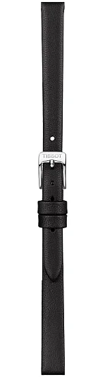 Paski i części Pasek Skórzany Tissot Czarny 9mm Lovely Square T600043159