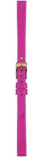Paski i części Pasek Skórzany Tissot Różowy 9mm Lovely Square T600047633
