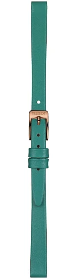 Paski i części Pasek Skórzany Tissot Turkusowy 9mm Lovely Square T600047644