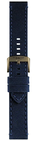 Paski i części Pasek Materiałowy Tissot Granatowy 22mm Chrono XL T604043389