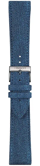Paski i części Pasek Tissot Niebieski Materiałowy 22mm T852046781