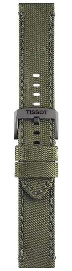 Paski i części Pasek Materiałowy Tissot Khaki 22mm Chrono XL T604043391