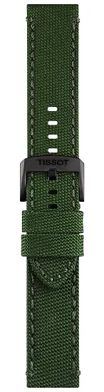 Paski i części Pasek Materiałowy Tissot Zielony 22mm Chrono XL T604043387