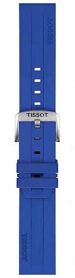 Paski i części Pasek Tissot Niebieski Gumowy 22mm T852051021