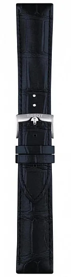 Paski i części Pasek Tissot Niebieski Skórzany 22mm T852051025