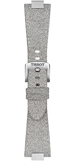 Paski i części Pasek Skórzany Tissot Szary PRX 35 T852049550