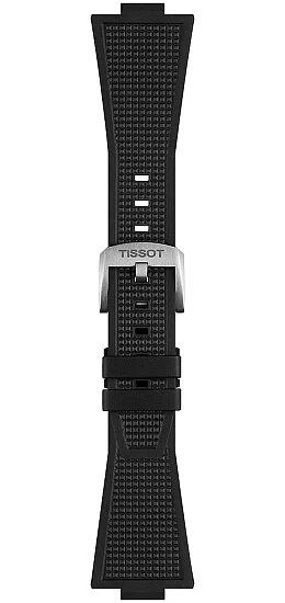 Paski i części Pasek Gumowy Tissot Czarny 27mm PRX 40 T852048462