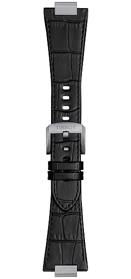 Paski i części Pasek Skórzany Tissot Czarny 27mm PRX 42 T852049415