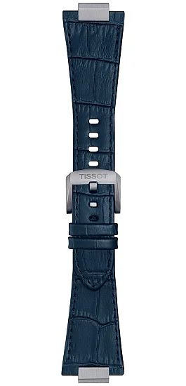 Paski i części Pasek Skórzany Tissot Granatowy 27mm PRX 42 T852049411