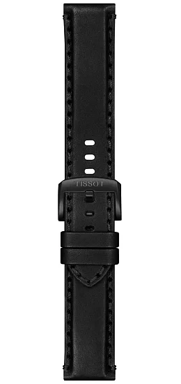 Paski i części Pasek Skórzany Tissot Czarny 22mm Chrono XL, Supersport T600046826