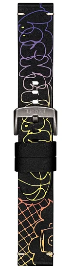Paski i części Pasek Skórzany Tissot Czarny 22mm Gent XL, Chrono XL T600043912