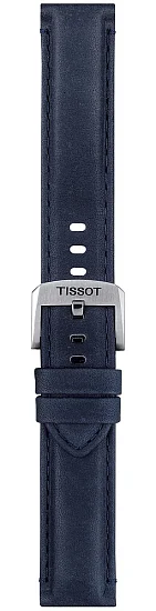 Paski i części Pasek Tissot Niebieski Skórzany 20mm T852046831