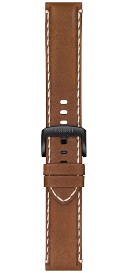 Paski i części Pasek Skórzany Tissot Jasnobrązowy 22mm Chrono XL T600044978