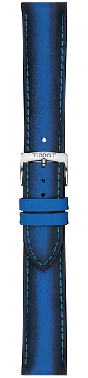 Paski i części Pasek Tissot Niebieski Skórzany 20mm T852046840