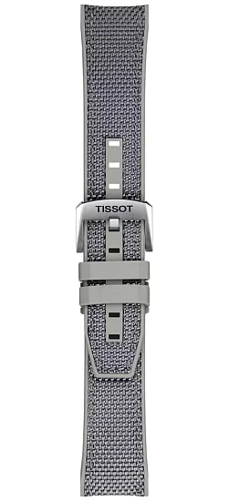 Paski i części Pasek Materiałowy Tissot Szary 22mm Seastar 1000 Quartz Chrono T604048422