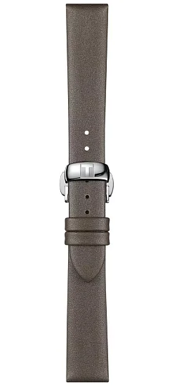 Paski i części Pasek Skórzany Tissot Szary 16mm z Zapięciem Motylkowym Glendora T600045322