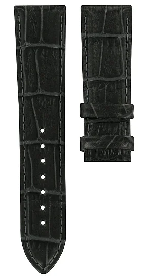 Paski i części Pasek Skórzany Tissot Antracytowy 20mm Tradition T610037722
