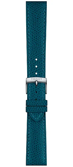 Paski i części Pasek Tissot Turkusowy Skórzany 18mm T852049059