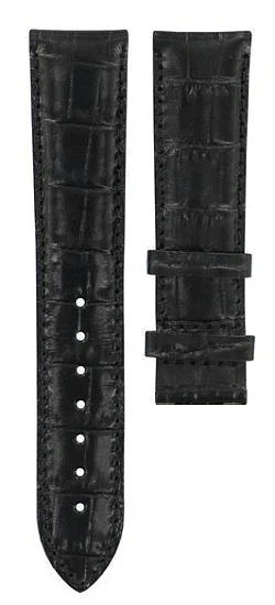 Paski i części Pasek Skórzany Tissot Czarny XL 20mm Jasmin Bridgeport Carson T600013471