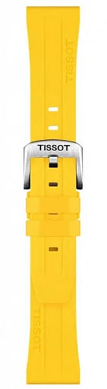 Paski i części Pasek Tissot Żółty Gumowy 20mm T852050994