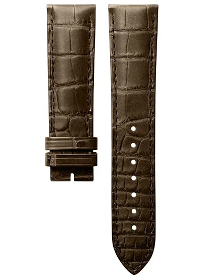 Paski i części Pasek Skórzany Longines Aligator Brązowy XL 21mm Master Collection L682167065