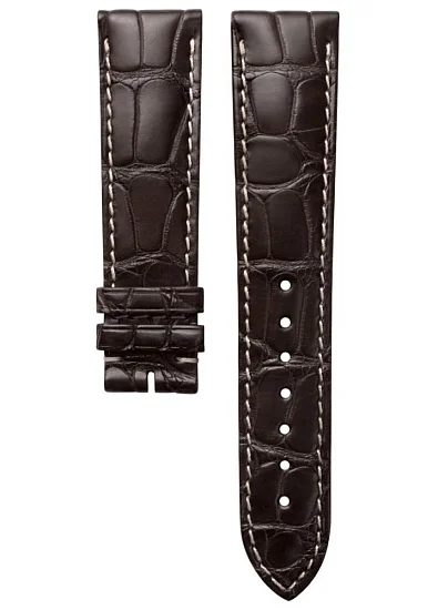 Paski i części Pasek Skórzany Longines Aligator Brązowy XS 20mm Master Collection L682110307