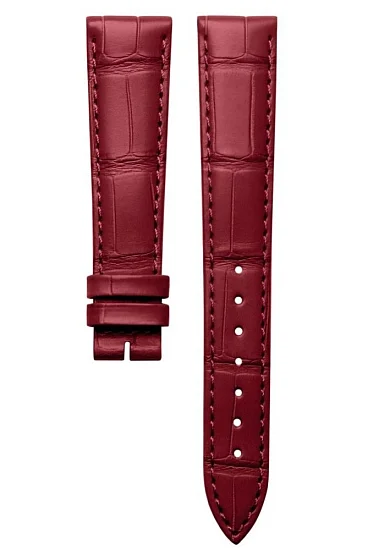 Paski i części Pasek Skórzany Longines Aligator Czerwony XL 17mm Dolcevita Lady L682167325