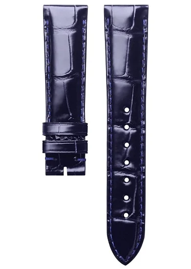 Paski i części Pasek Skórzany Longines Aligator Granatowy XS 18mm Master Collection L682164459