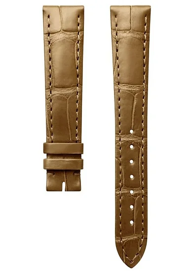 Paski i części Pasek Skórzany Longines Aligator Jasnobrązowy 15mm Dolcevita Lady L682164754