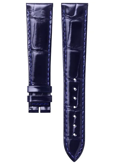 Paski i części Pasek Skórzany Longines Aligator Niebieski XL 17mm Dolcevita Lady L682167603