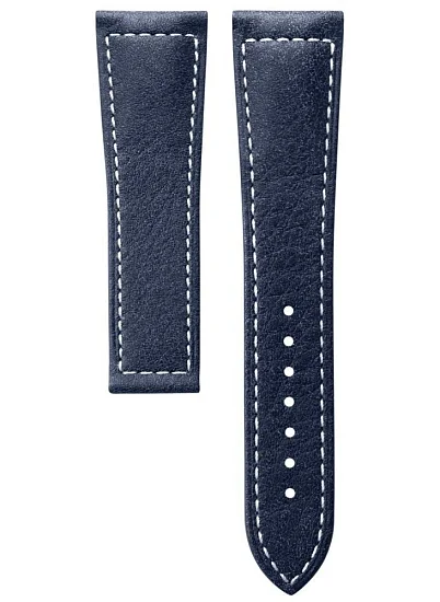 Paski i części Pasek Skórzany Longines Niebieski XS 22mm Spirit Zulu Time 42 L682165927